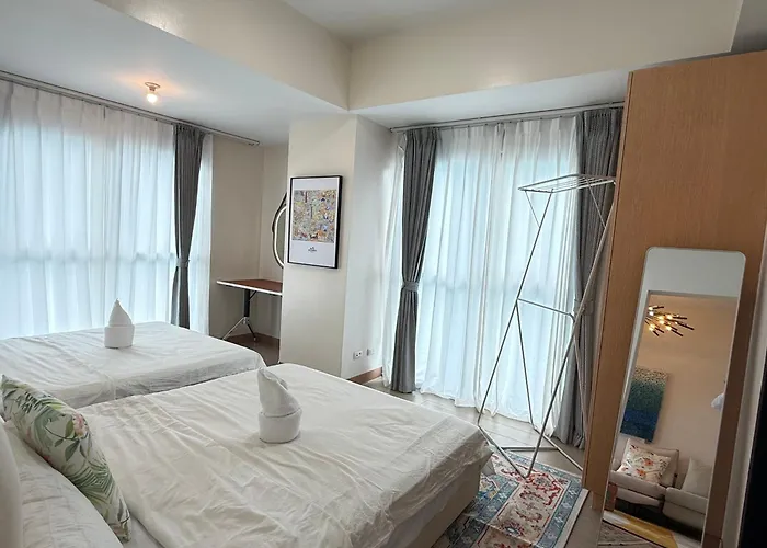 公寓 Homemadeluxury 1br Seaview Poolview Near Okada Airport