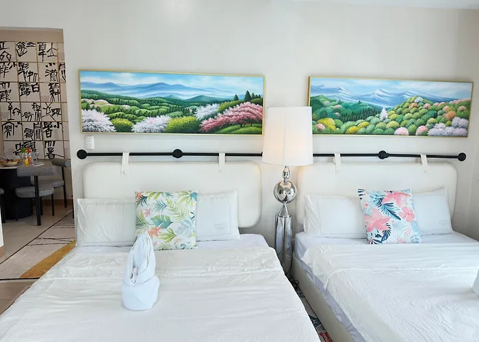 公寓 Homemadeluxury 1br Seaview Poolview Near Okada Airport